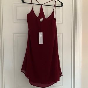 Burgundy dress new with tags